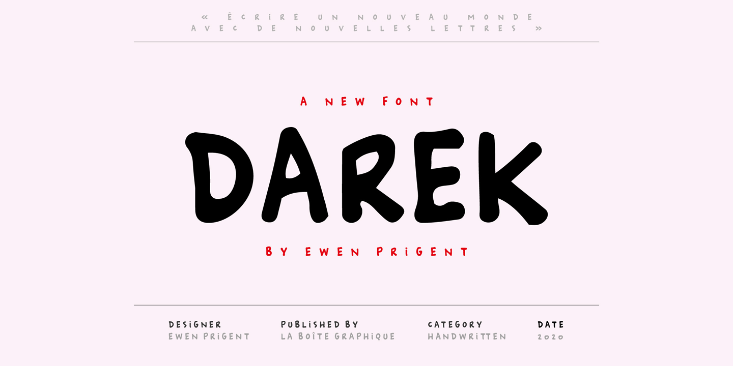 Beispiel einer Darek-Schriftart